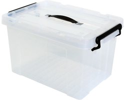 Opbergbox - Transparant - 20 Liter - Kunststof - 440 x 300 x 245 mm