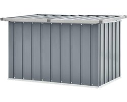 Opbergbox Tuin - Kussentas Grijze - Spullen Opbergen - Stevige Stalen Constructie - 109 x 67 x 65 cm - Grijs