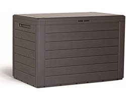 Opbergbox tuinkussenbox waterdicht - Tuinkussenbox waterdicht - Kussenbox voor buiten - B 78 x D 44 x H 55 cm - Bruin
