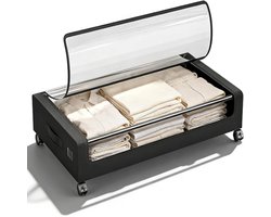Opbergbox voor Onder Bed met Wielen | Kledingkast Organizer Opbergruimte - 50L