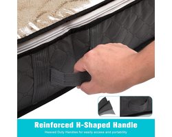 Opbergbox voor onder het bed, set van 4 opvouwbare opbergdozen voor onder het bed, opvouwbare opbergzak met ritssluiting en handgrepen voor het opbergen van kleding van dekbedden, kleding