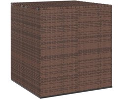 Opbergbox voor Tuinkussens - PE-rotan, Ideaal voor Het Opbergen van Kussens, Sierkussens en Andere Tuinaccessoires, Gepoedercoat Stalen Frame, met gasveermechanisme (100 x 97,5 x 104 cm)