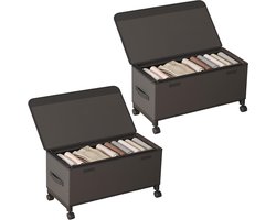 Opbergboxen Onder Bed - Kisten Bakken - Ruimte Maximaliseren - Met Wielen Deksel - 57 x 29 x 32 cm