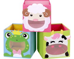Opbergboxen - Set van 3 - Speelgoed organizer - Kinderen