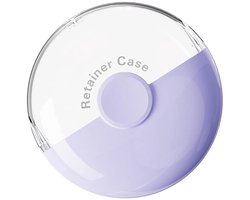 Opbergdoos - Beugel Opbergdoos - Draagbare Retainer Case met Magnetische Sluiting - Beschermende Opbergcase voor Beugels, Aligners en Kleine voorwerpen - 1 stuk - Paars