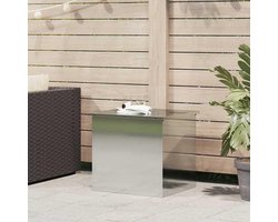 Opbergdoos Buiten - Tuinbox Waterdicht - Terras Opbergen - Gasveer Deksel - 55 x 505 x 50 cm - Zilver