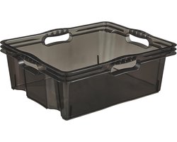 Opbergdoos 'franz', 16 liter, kristal-grijs