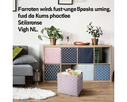 Opbergdoos in roze kleur, compatibel met het IKEA KALLAX rek Lifeney
