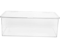 Opbergdoos - Media Houder - Opslag Media - Grote Capaciteit - 27.5 cm - Transparant
