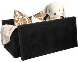 Opbergdoos met Bank - Velvet - Zwart