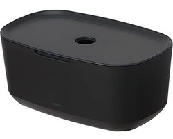 Opbergdoos met Deksel voor Badkamer en Keuken - Organizer in Zwart/Antraciet