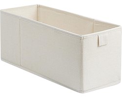 Opbergdoos Ondergoed - Smalle Mandjes - Ruimte Besparen - Stapelbaar Ontwerp - 3.5x13.1x3.5 cm - Beige