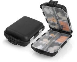 Opbergdoos - Organisatie van spullen - Met 7 compartimenten - Reisorganizer - 1 - Draagbaar Zwart