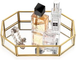 Opbergdoos - Sieradenlade Organizer - Spiegellade - Voor slaapkamer, badkamer, kaptafel en meer - Achthoekig - Transparant