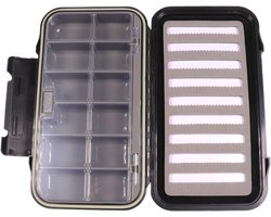 Opbergdoos Vliegvissen - Visgerei Organizer - Visspullen Opbergen - Waterdicht Schuim - 195 cm - Transparant
