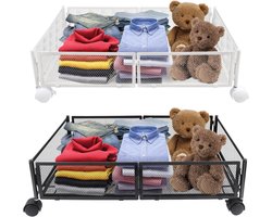 Opbergdozen onder bed - Laden met wieltjes - Ruimte Organiseren - Gemonteerd zonder gereedschap