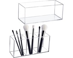 Opbergdozen Set - Make-up Organizer - Bureau Kasten - Afneembare Lades - 25 x 20 x 6.9 cm - Transparant