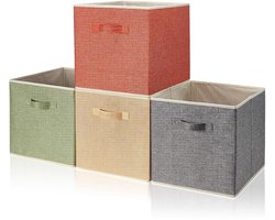 Opbergdozen Set van 4 - Functionele Organizers - Mengkleur - 33x38x33 cm