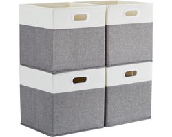 Opbergdozen voor Kleding en Speelgoed 25x25x25 cm - Stijlvolle Stoffen Mandjes (3 Stuks)