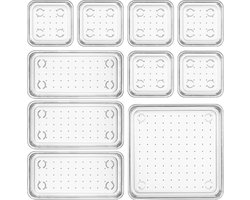 opbergdozen zijn ideaal voor het organiseren van uw dressoir, badkamer, keuken, woonkamer of kantoorladen door het opbergen van cosmetica, make-upgereedschap