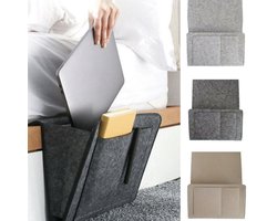 Opbergen.shop Bed Organizer - Vilt - Donkergrijs