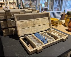 Opberger voor koffie cups / Nespresso cupjes - Waxinelicht doos - Opberg box - Woonaccessoire - Wonen - Sfeer - Landelijk - Decoratie - Decoratief - Opbergdoos - Opbergbox - Keuken - Huishouden - Woonaccessoires - Hout - Naturel - Coffee - Theelicht