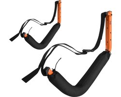Opberghangers voor wandmontage - Set van 2 - 150 lbs capaciteitsrek voor kajaks - Rad Sportz foam board