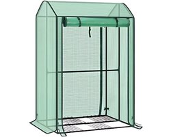 Opbergkast 100x83x150cm Groen - Winterbestendig, PE-folie 135 g/m² en Kweekhuis - Voor Tomaten en Klimplanten
