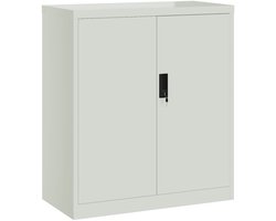 Opbergkast | Archiefkast 79x40x90 cm staal lichtgrijs