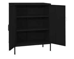 Opbergkast | Bergkast | Opslagunit 80x35x101,5 cm staal zwart