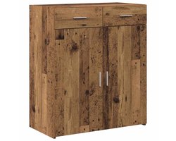 Opbergkast | Bergkast | Opslagunit met lade Oud hout 80 x 42,5 x 93,5 cm Bewerkt hout