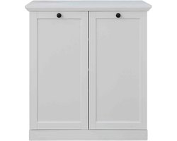 Opbergkast Brandson Baxter | 81 x 41 x 88 cm | Wit
