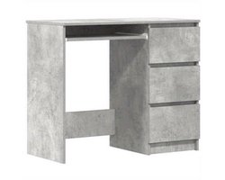 Opbergkast Bureau – Kantoorkast – Winkelkast – Opslagkast – Opbergtable – Beton Grijs – Hout – 90x45x76 cm – Stevig & Modern Design