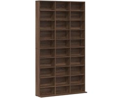 Opbergkast | Cd-kast 102x23x177,5 cm bewerkt hout bruin eikenkleur