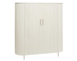 Opbergkast Corbetta halfhoog 145x45x135 cm - Wit