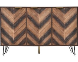 Opbergkast dressoir massief hout fineer commode opbergkast bijzetkast