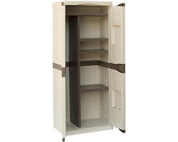Opbergkast - Garderobekast - Huis Organiseren - Veel Legplanken - H 178 cm - Taupe