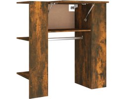 Opbergkast | Halmeubel 97,5x37x99 cm bewerkt hout gerookt eikenkleurig