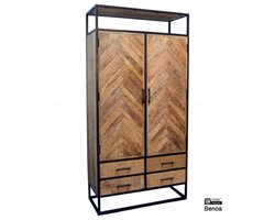 Opbergkast Jax 2-deurs | Mangohout