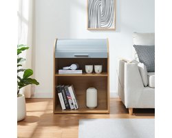 Opbergkast Kavlinge 80x60x40 cm naturel en grijs [en.casa]