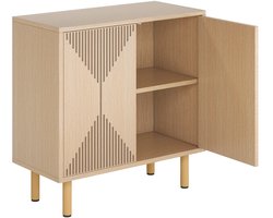 Opbergkast met deuren - Binnen - Voor woonkamer of hal - Dressoir- Naturel