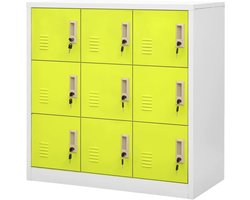 Opbergkast Met Deuren - Lockerkast Kantoor - Spullen Organiseren - Met Sloten - 90 x 45 x 92.5 cm