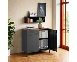 Opbergkast – Metalen Kast – Met Dubbele Deuren