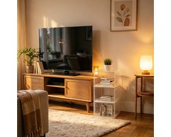 Opbergkast - Set van 3 - Transparant - 27x34x57 cm - Stapelbaar