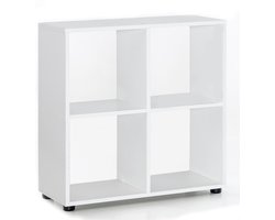 Opbergkast - Vakkenkast - 4 compartimenten - Waterafstotend - Hout - 70x29x72 cm