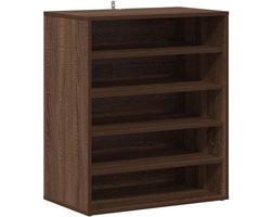 Opbergkast voor schoenen 60x35x70 cm gesneden hout eikenkleur