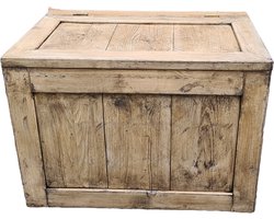 Opbergkist / Speelgoedkist M (105L) - Garden & Furniture - Stevig - Kwalitatief - Massief Hout - Steigerhout - Speelgoed - Kinderen (Opbergbox - Opbergbank - Opbergdoos - Dekenkist - Houten Kist - Antiek look