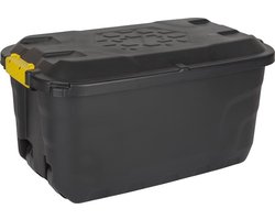 Opbergkoffer kunststof met wielen 75 liter