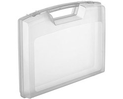 Opbergkoffer Met Schuim - Transparante Kist - Veilige Opslag - Schuim Bescherming - 28x24x7.6 cm - Transparant