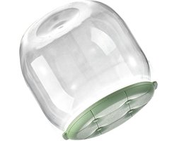 Opbergkruk - Opbergbox Kruk - Speelgoed Ordenen - Doorzichtig Plastic - 1.3 Kilogram - Groen
